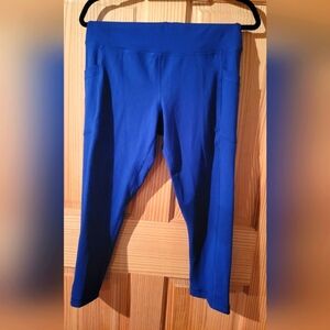 90 Degree By Reflex Blue Leggings with Stretchy Fit and Streamlined Silhouette